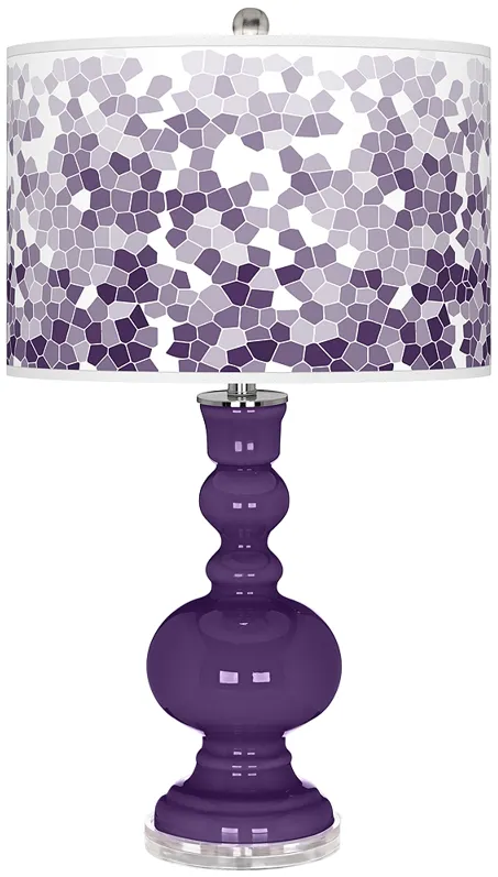 Acai Mosaic Giclee Apothecary Table Lamp