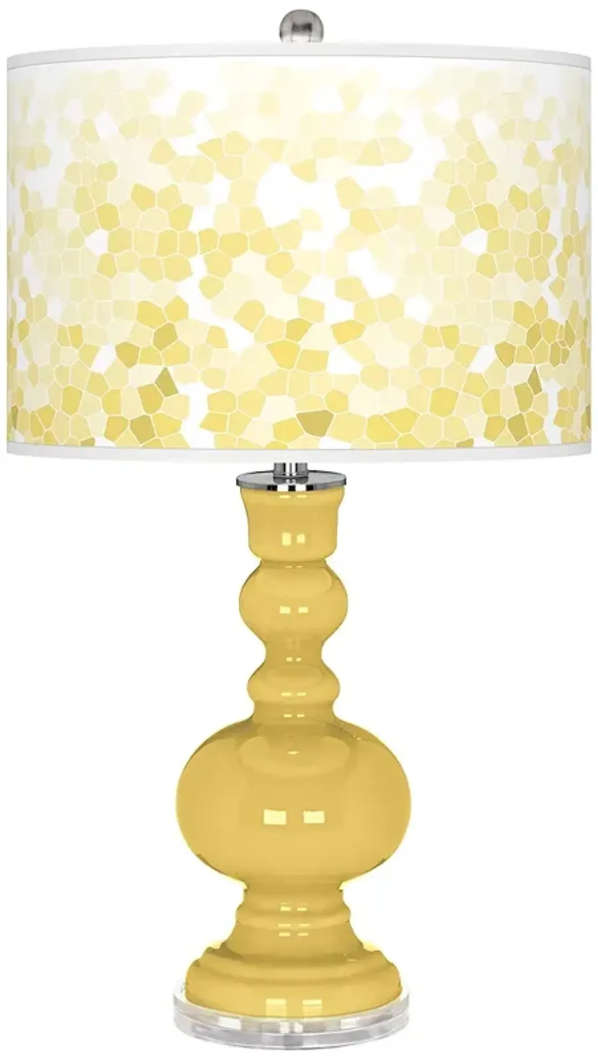 Daffodil Mosaic Giclee Apothecary Table Lamp