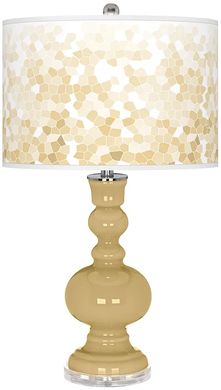 Humble Gold Mosaic Giclee Apothecary Table Lamp