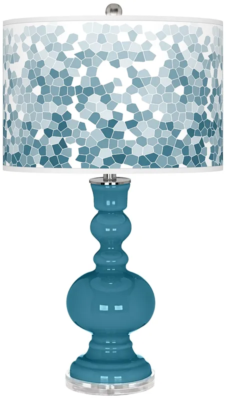 Great Falls Mosaic Giclee Apothecary Table Lamp