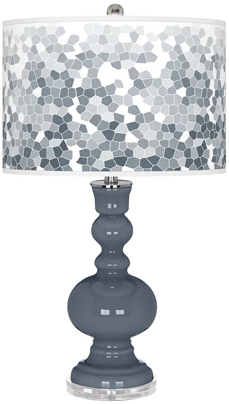 Granite Peak Mosaic Giclee Apothecary Table Lamp