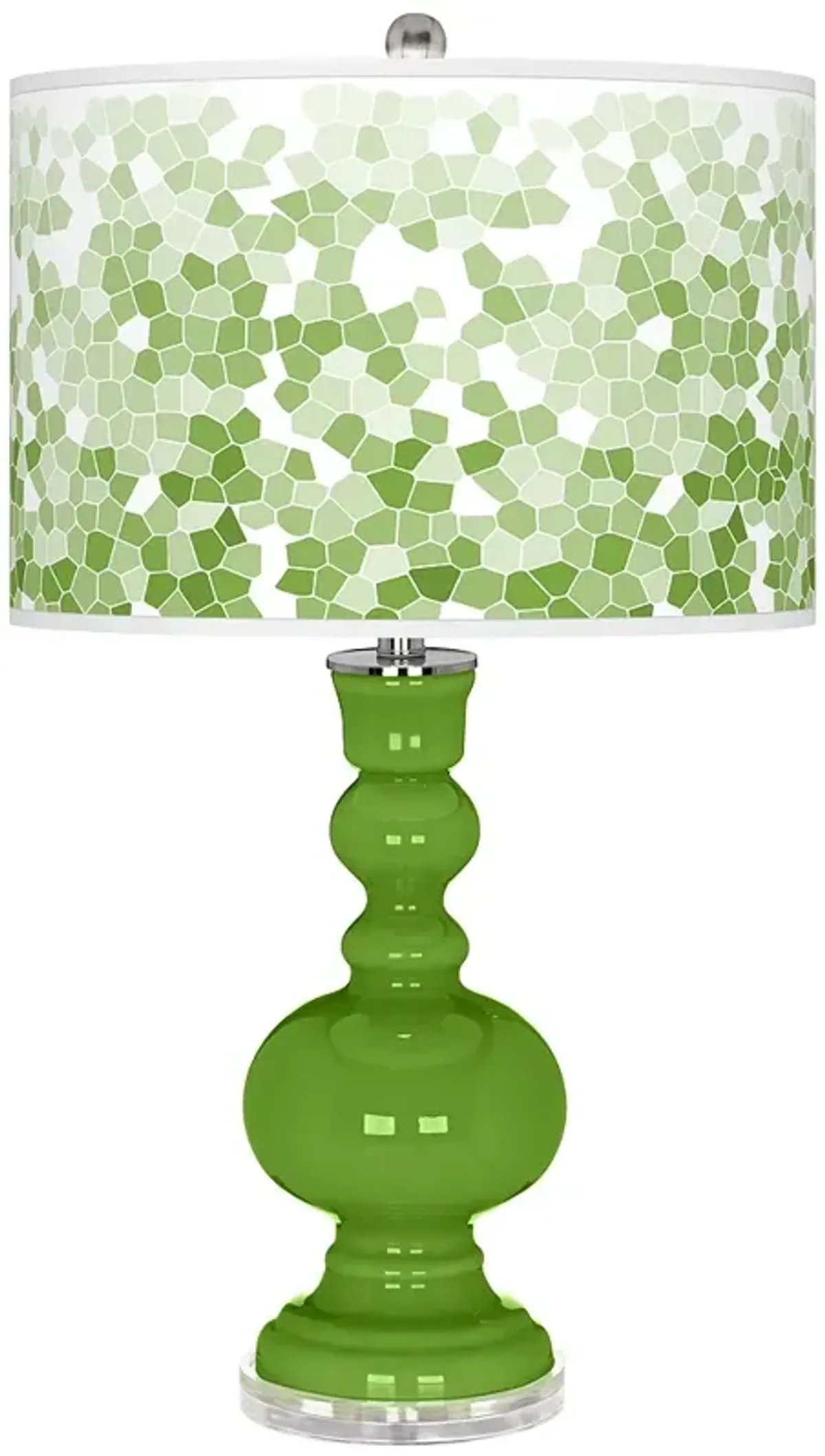 Rosemary Green Mosaic Giclee Apothecary Table Lamp