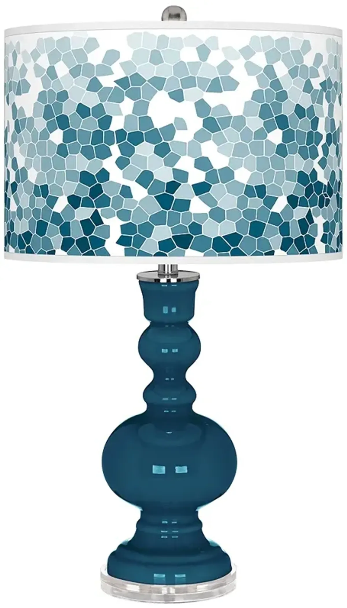 Oceanside Mosaic Giclee Apothecary Table Lamp