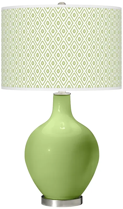 Lime Rickey Diamonds Ovo Table Lamp