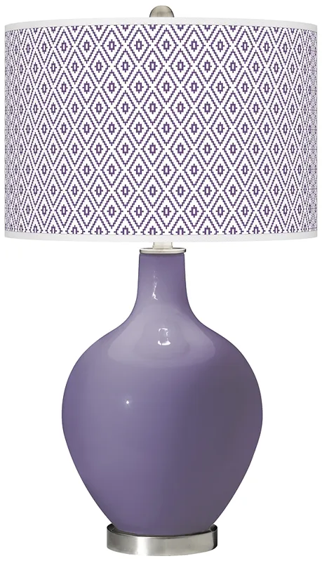 Purple Haze Diamonds Ovo Table Lamp