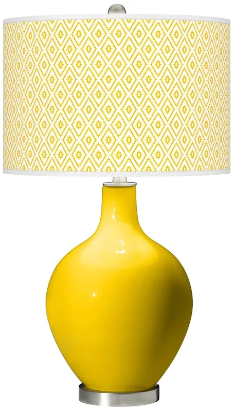 Citrus Diamonds Ovo Table Lamp