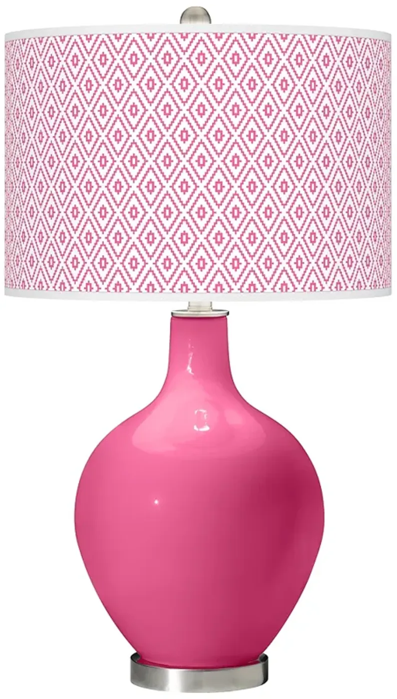 Blossom Pink Diamonds Ovo Table Lamp