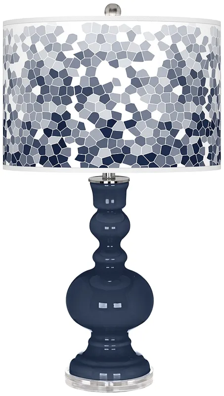 Naval Mosaic Giclee Apothecary Table Lamp