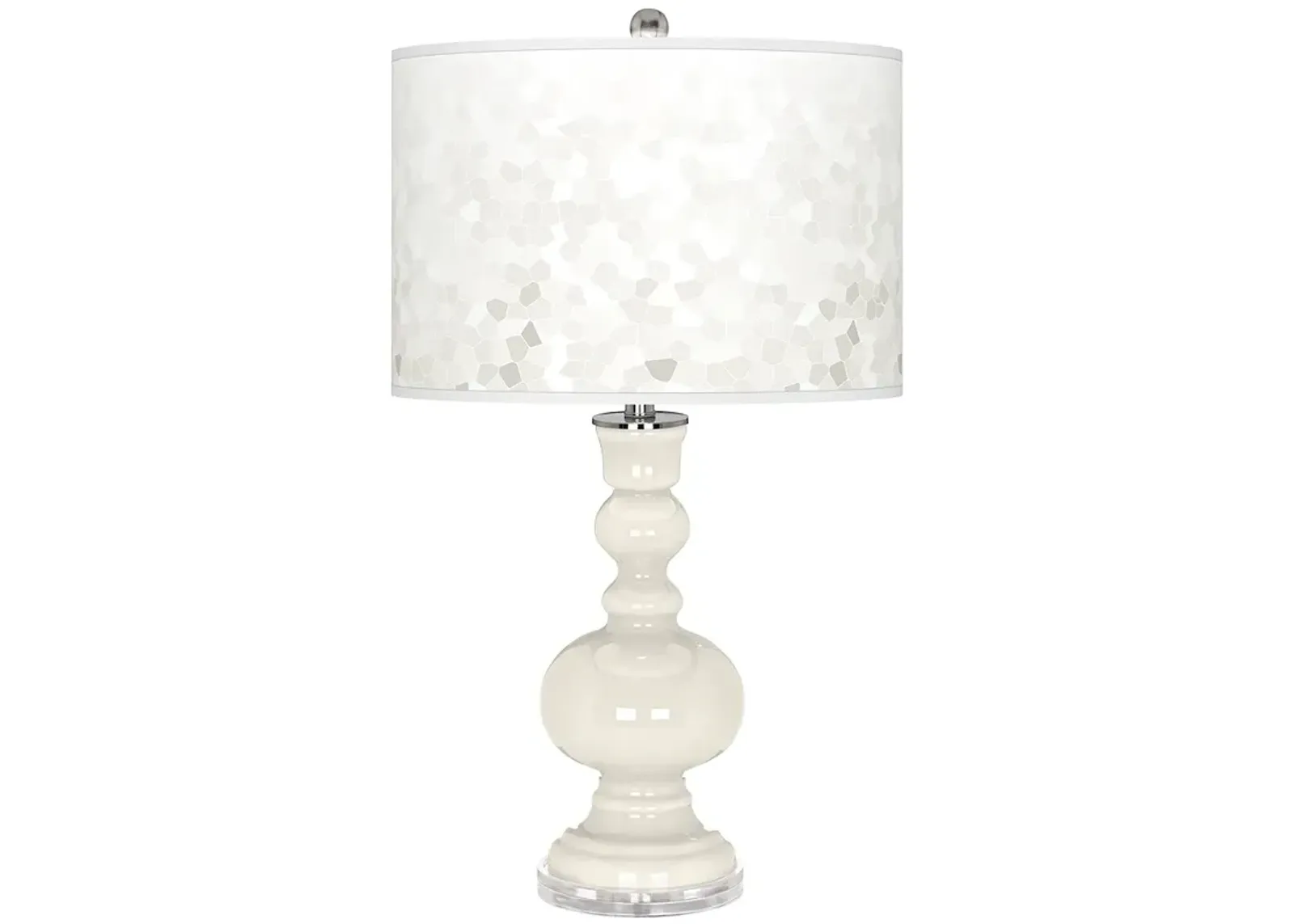 West Highland White Mosaic Giclee Apothecary Table Lamp