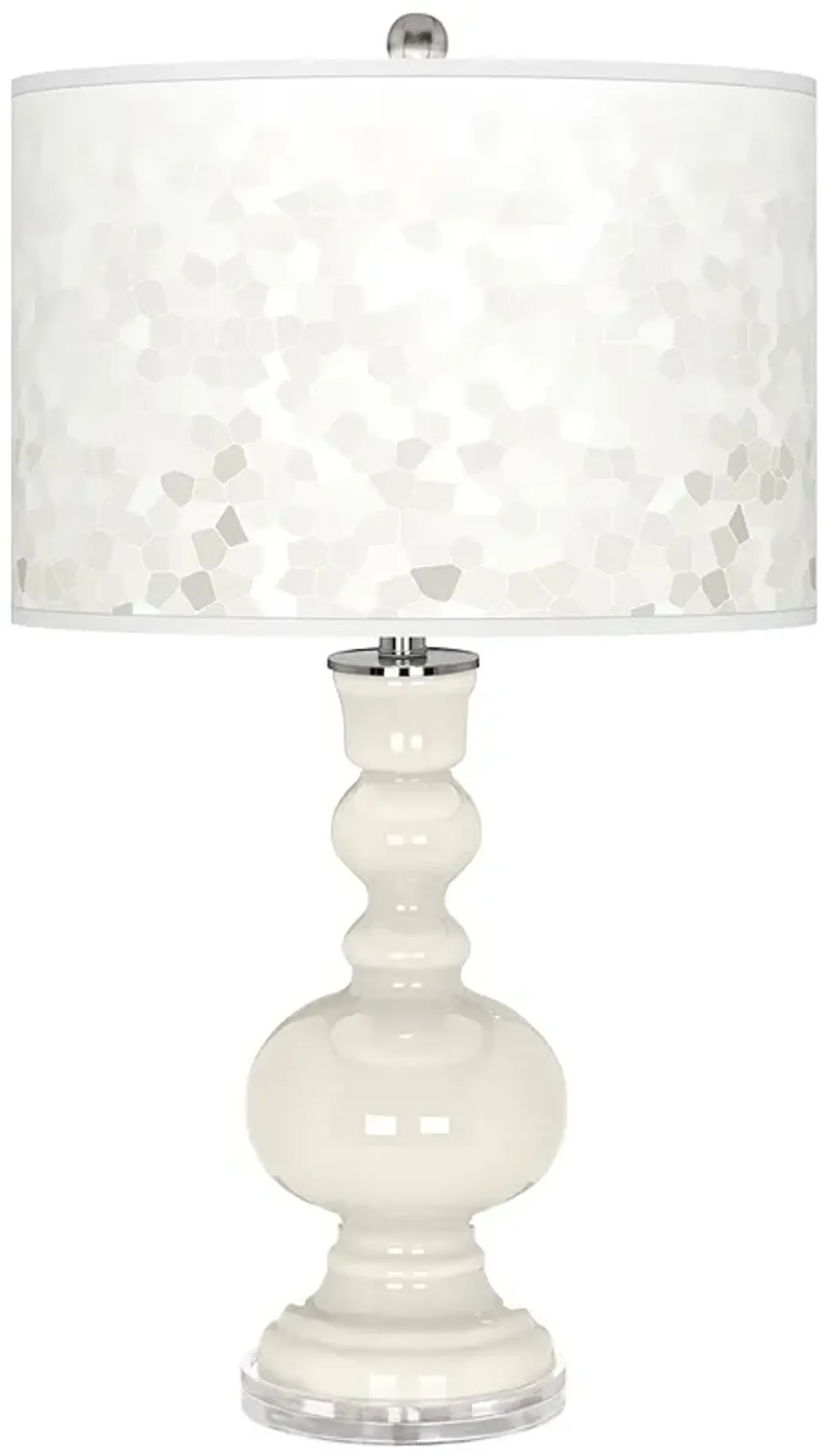 West Highland White Mosaic Giclee Apothecary Table Lamp