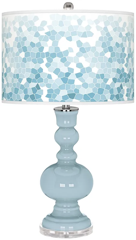 Vast Sky Mosaic Giclee Apothecary Table Lamp
