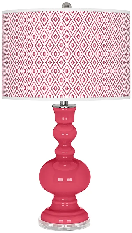 Eros Pink Diamonds Apothecary Table Lamp