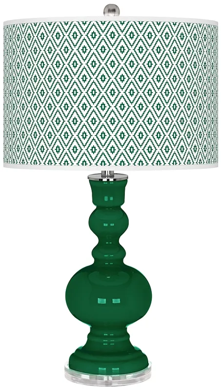 Greens Diamonds Apothecary Table Lamp
