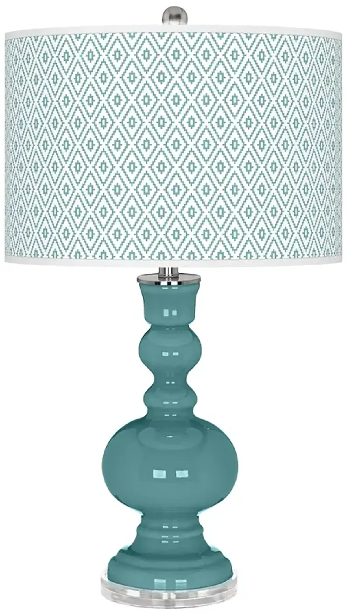 Reflecting Pool Diamonds Apothecary Table Lamp