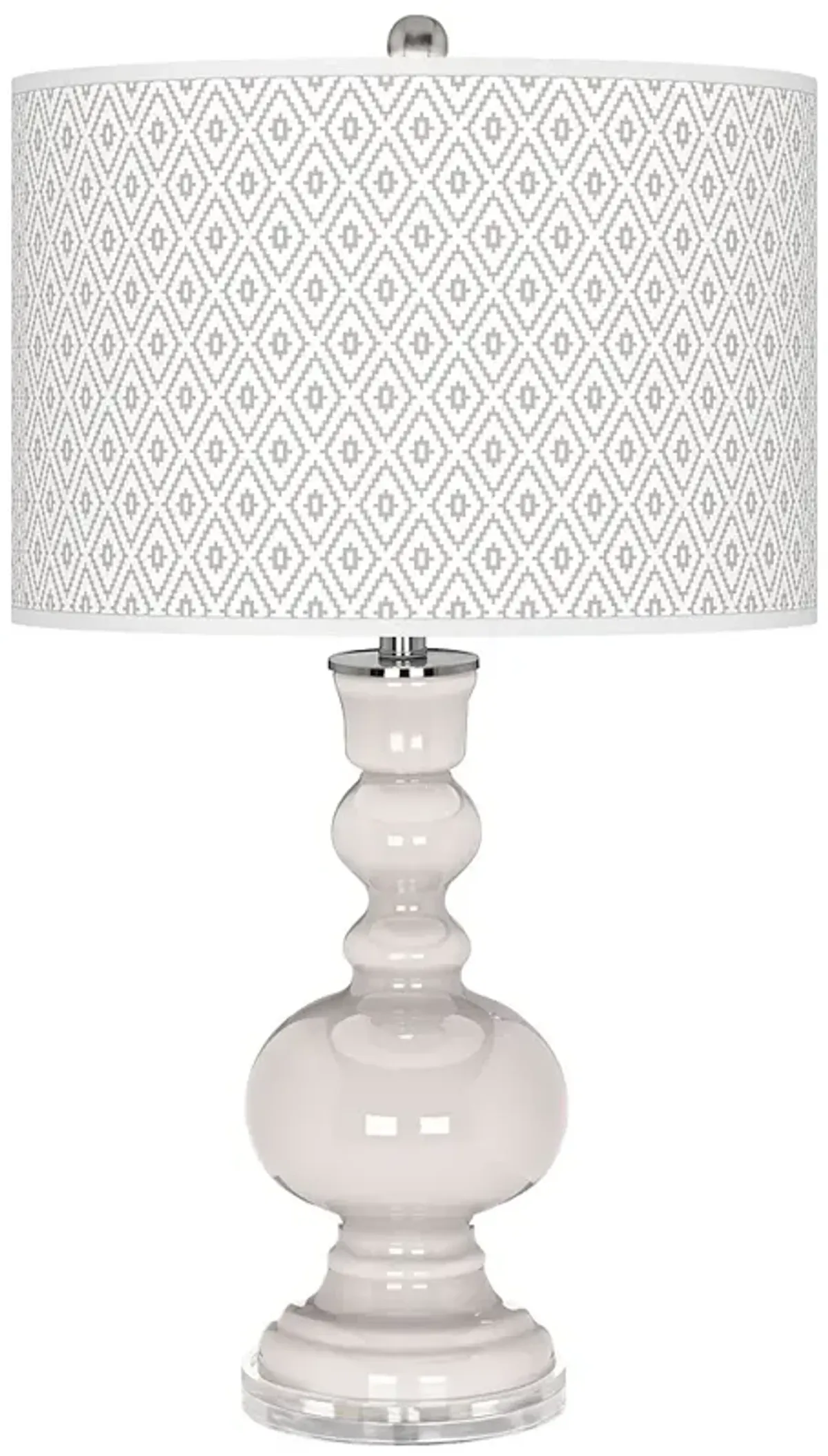 Smart White Diamonds Apothecary Table Lamp