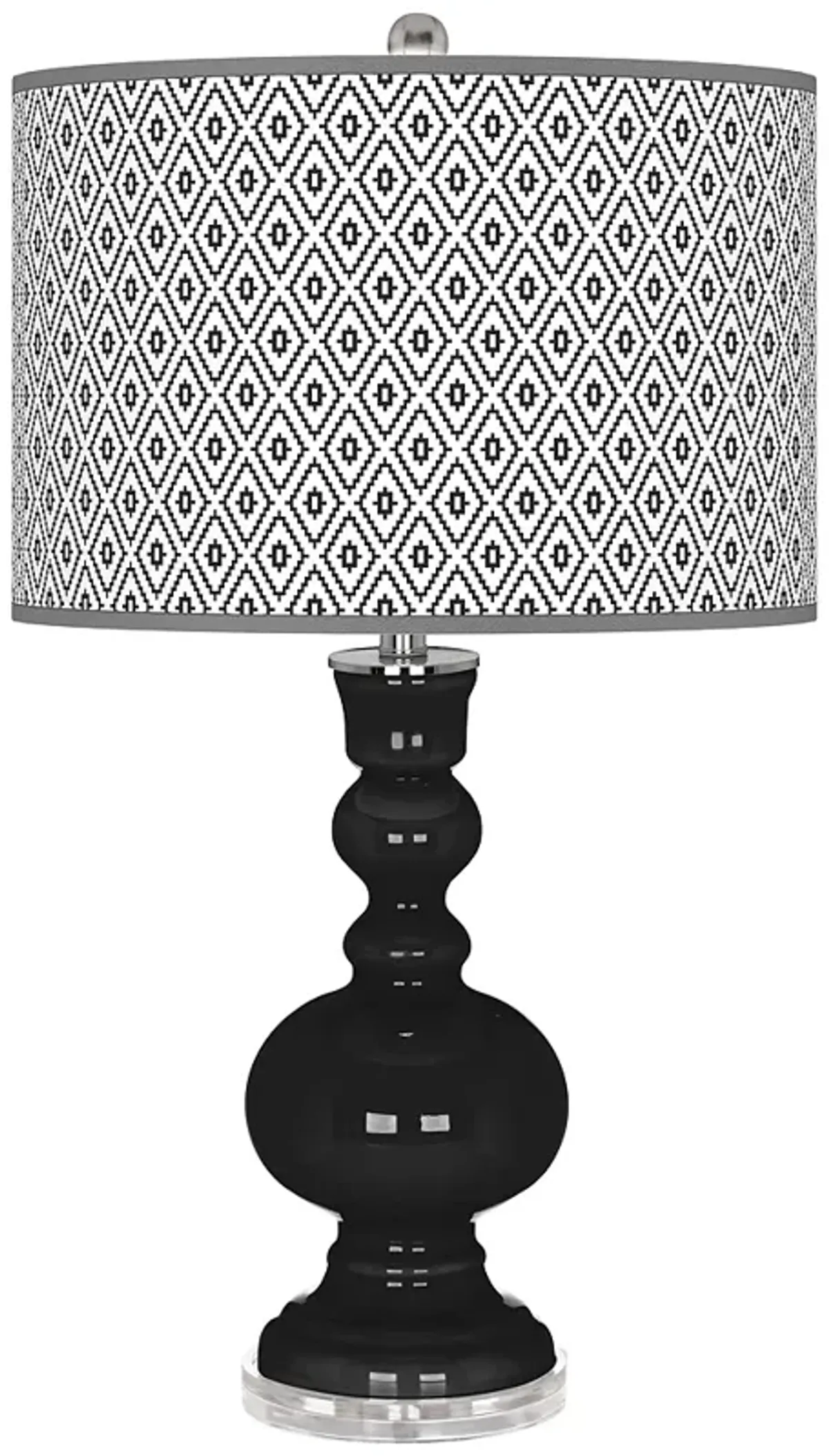 Tricorn Black Diamonds Apothecary Table Lamp