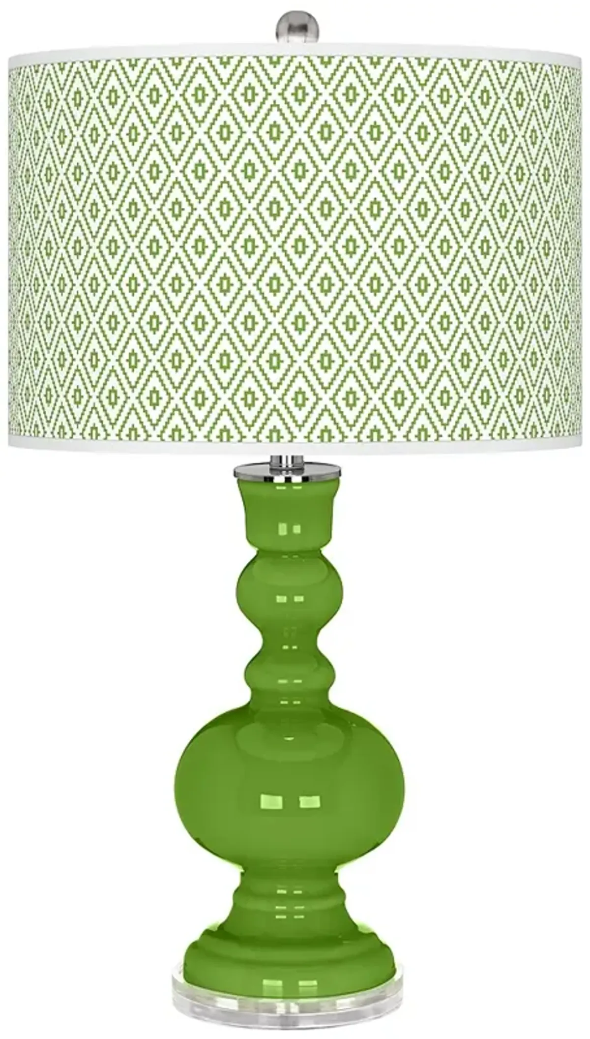 Rosemary Green Diamonds Apothecary Table Lamp