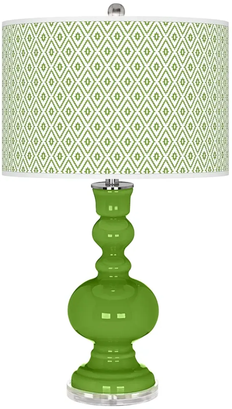 Rosemary Green Diamonds Apothecary Table Lamp