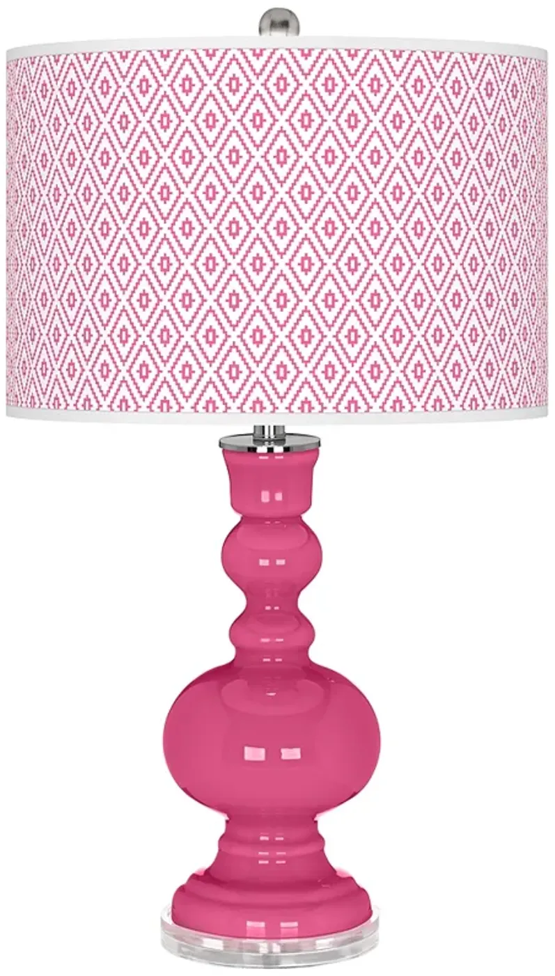 Blossom Pink Diamonds Apothecary Table Lamp