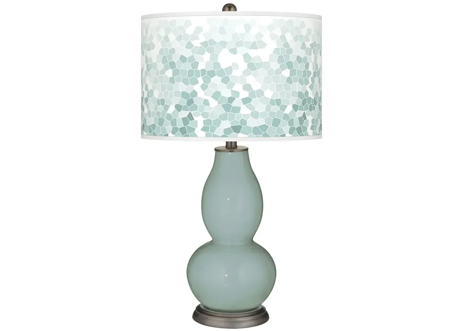 Aqua-Sphere Mosaic Giclee Double Gourd Table Lamp