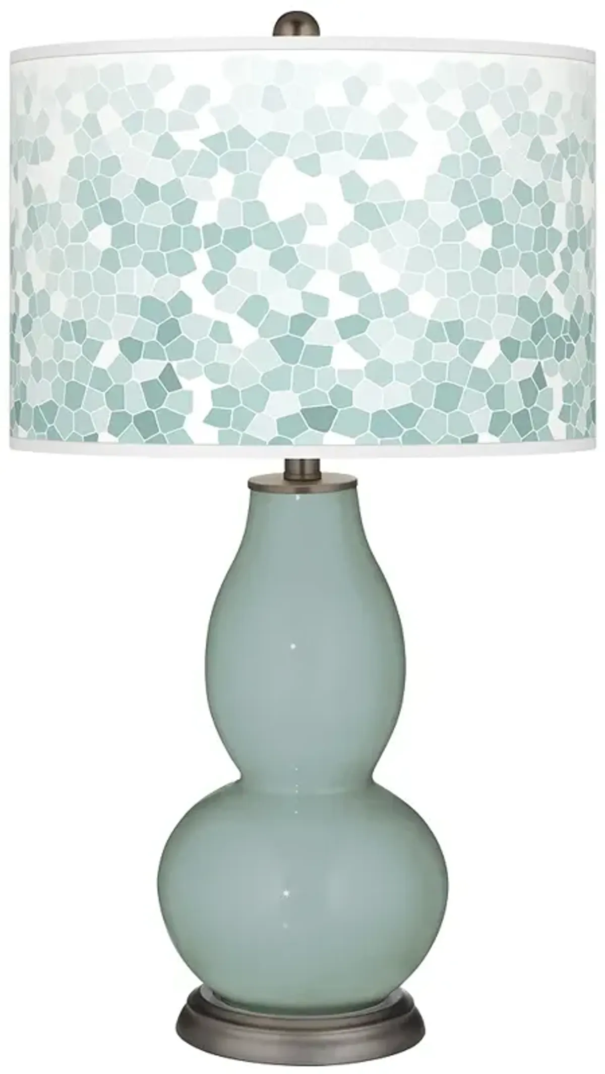 Aqua-Sphere Mosaic Giclee Double Gourd Table Lamp