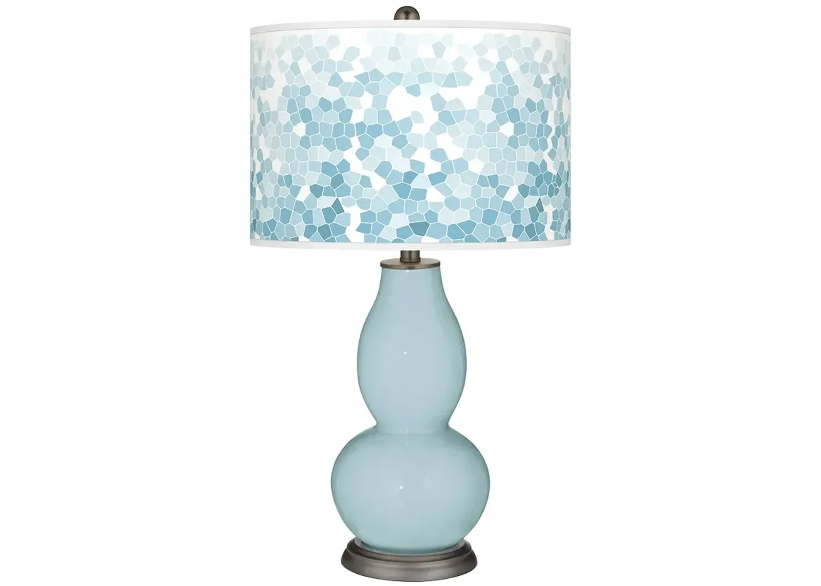 Vast Sky Mosaic Giclee Double Gourd Table Lamp