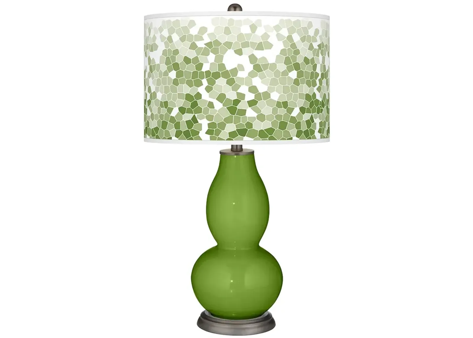 Gecko Mosaic Giclee Double Gourd Table Lamp