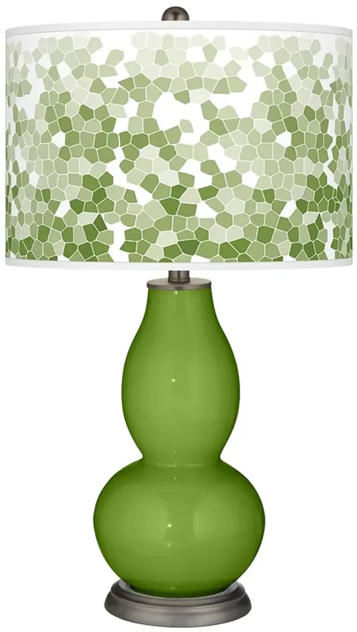 Gecko Mosaic Giclee Double Gourd Table Lamp