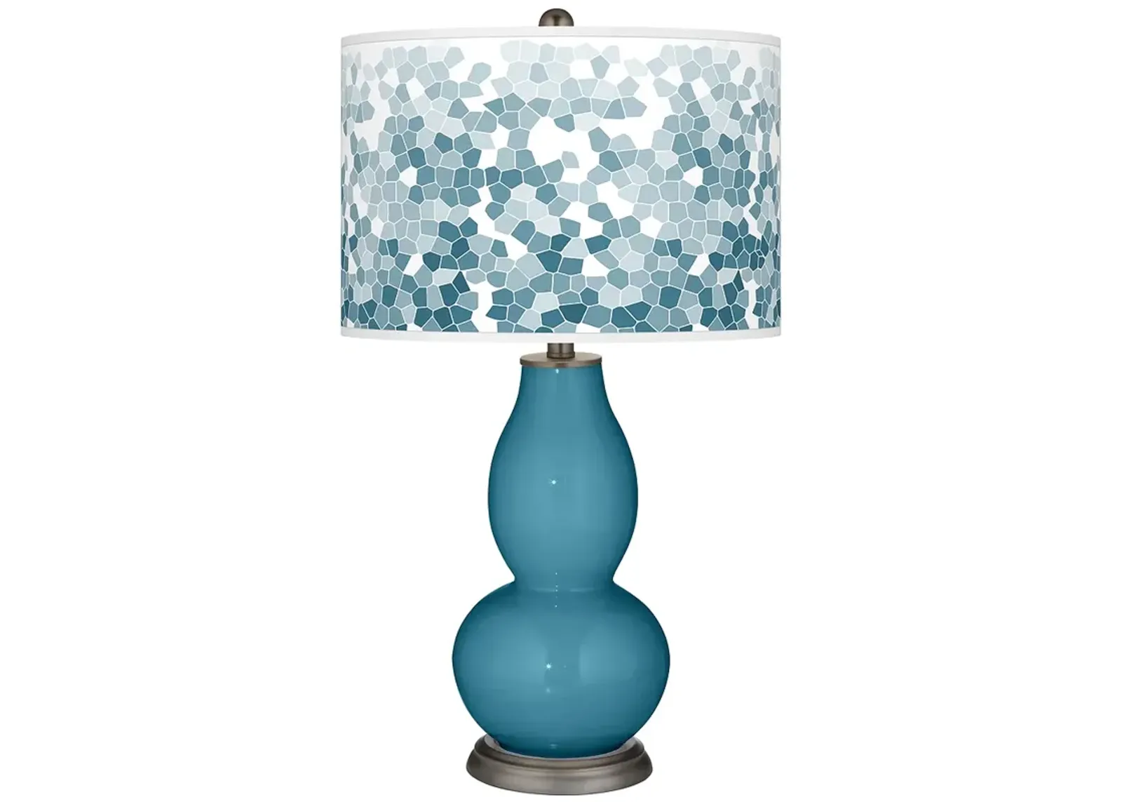 Great Falls Mosaic Giclee Double Gourd Table Lamp