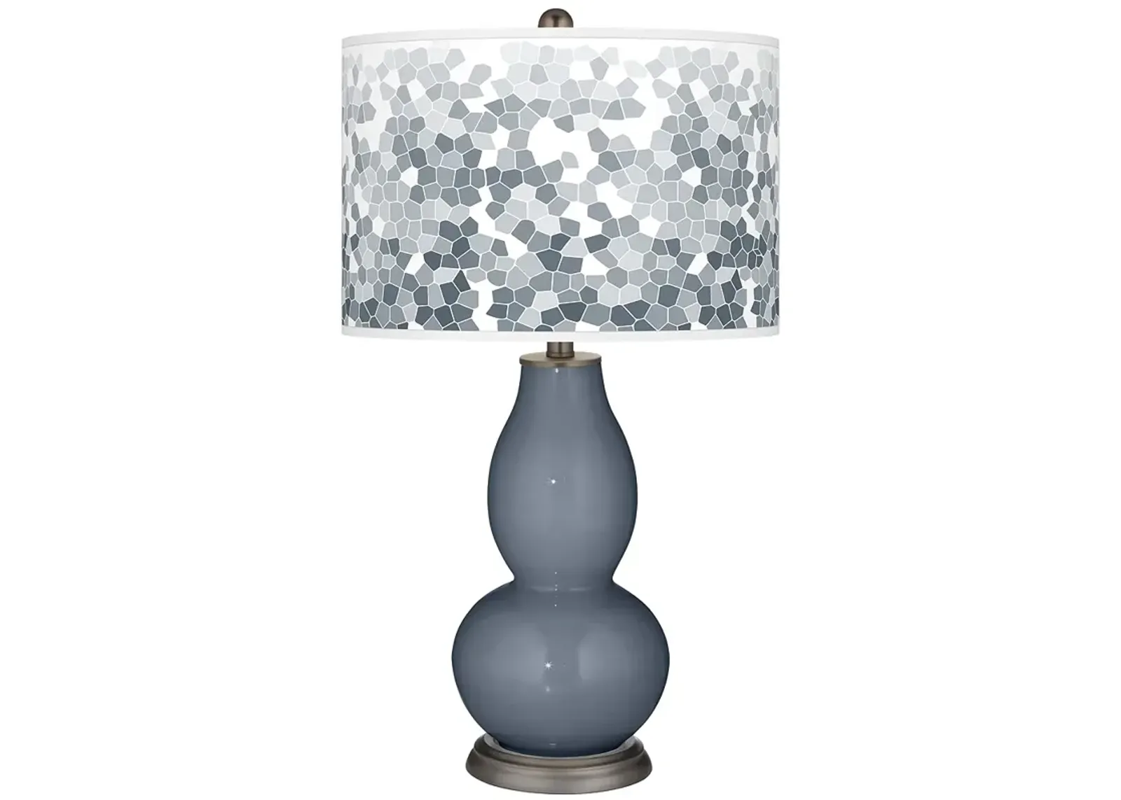 Granite Peak Mosaic Giclee Double Gourd Table Lamp