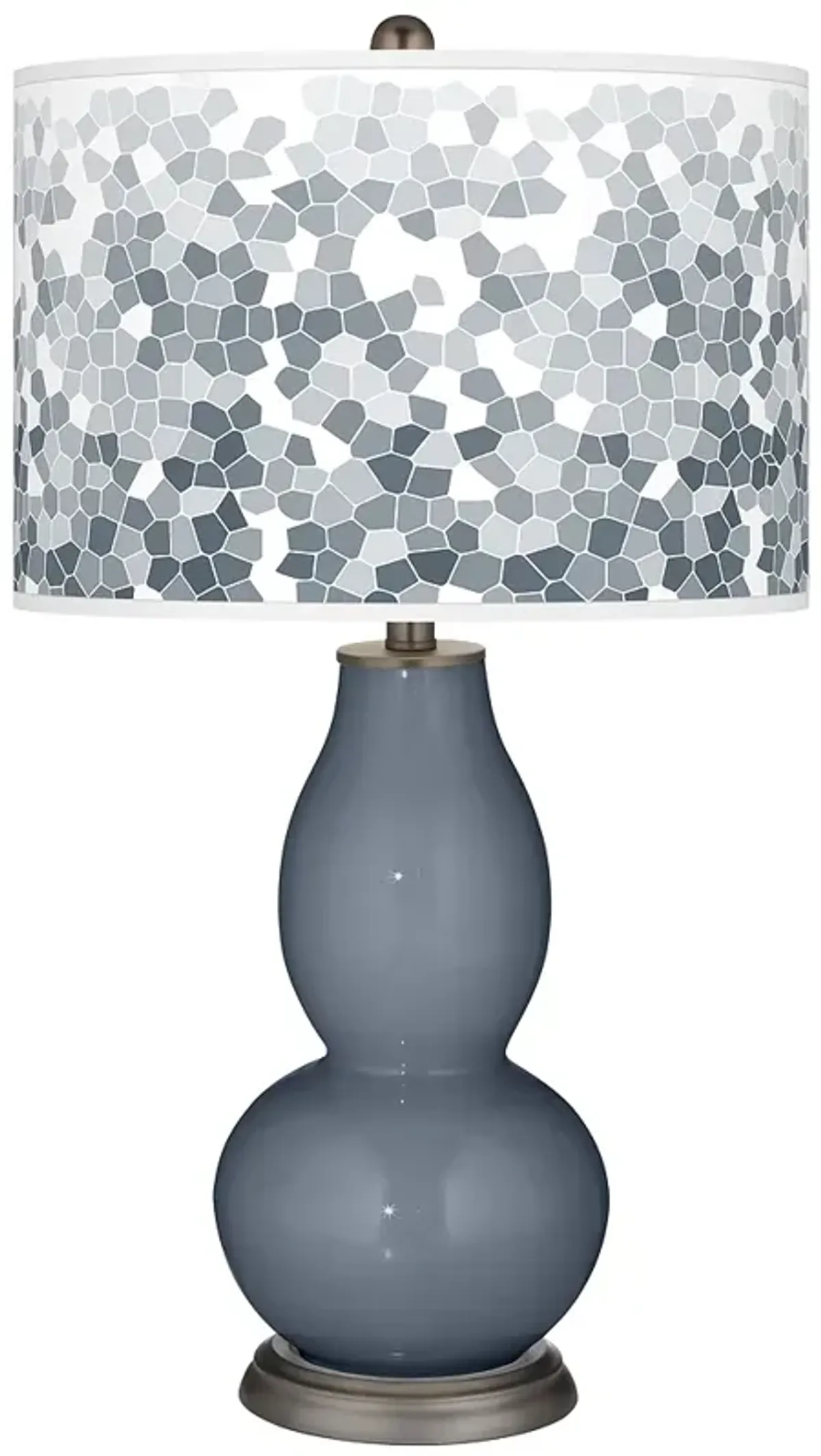 Granite Peak Mosaic Giclee Double Gourd Table Lamp