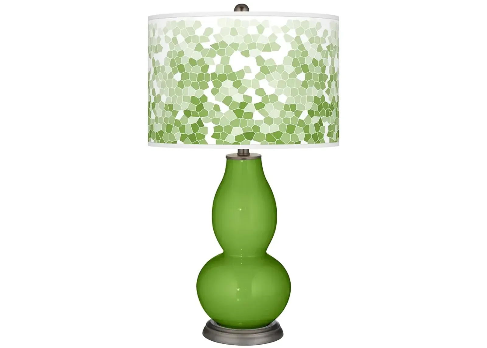 Color Plus Double Gourd 29 1/2" Mosaic and Rosemary Green Table Lamp