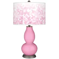 Color Plus Double Gourd 29 1/2" Mosaic and Candy Pink Table Lamp