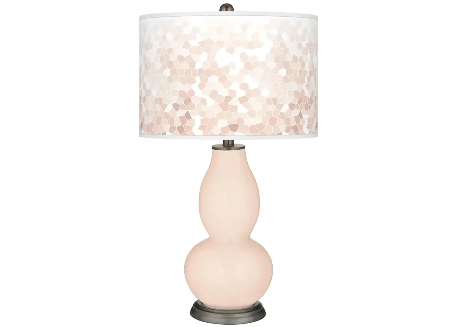 Linen Mosaic Giclee Double Gourd Table Lamp