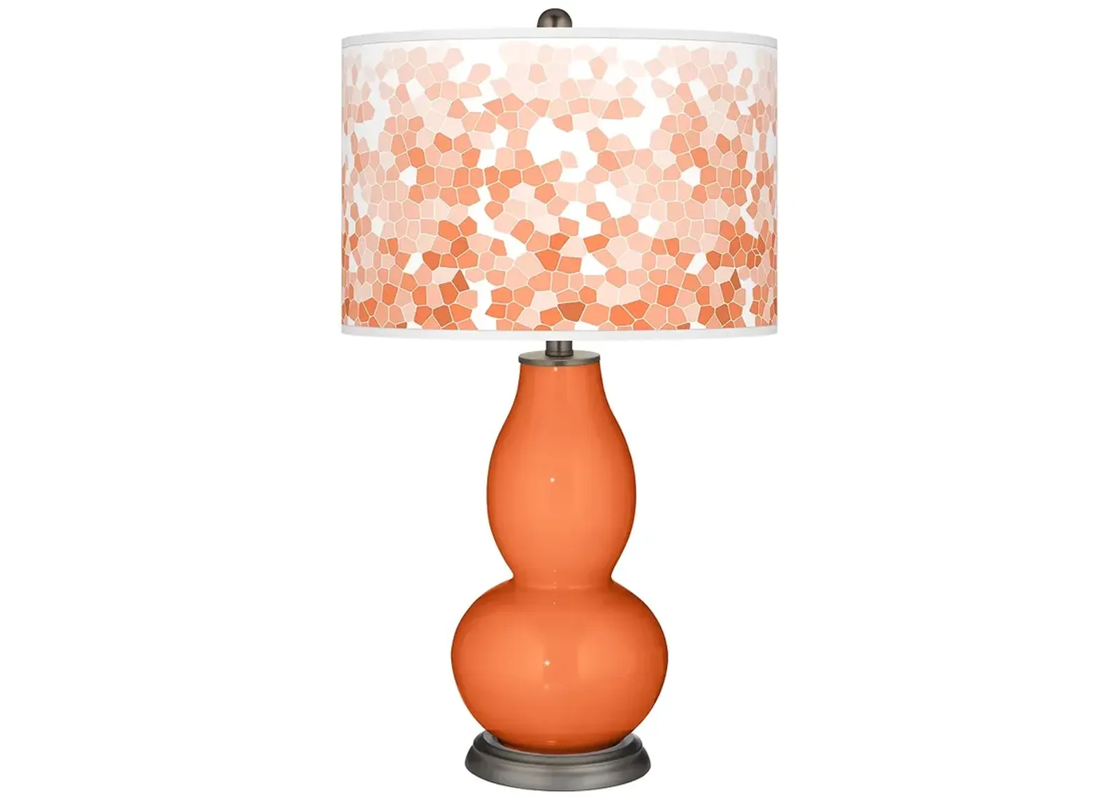 Nectarine Mosaic Giclee Double Gourd Table Lamp