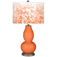 Nectarine Mosaic Giclee Double Gourd Table Lamp