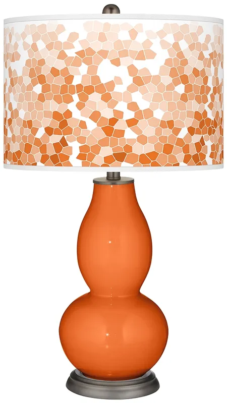 Invigorate Mosaic Giclee Double Gourd Table Lamp