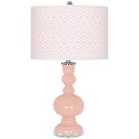 Rose Pink Diamonds Apothecary Table Lamp