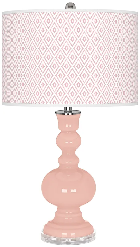 Rose Pink Diamonds Apothecary Table Lamp