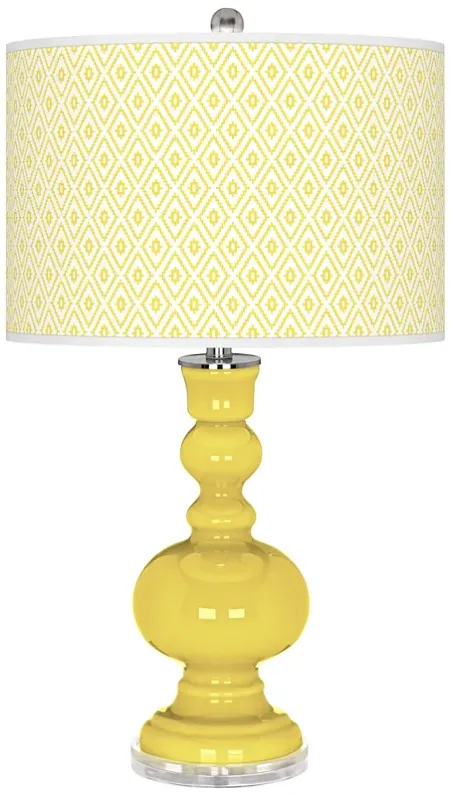 Lemon Twist Diamonds Apothecary Table Lamp