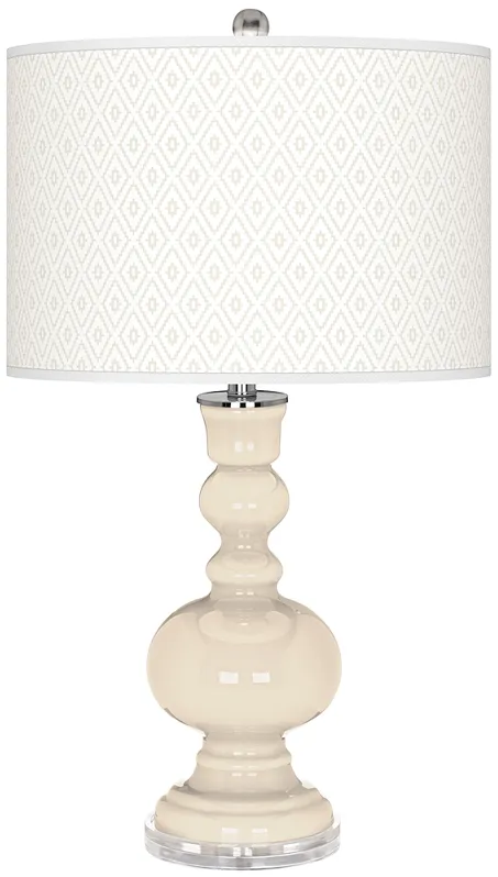 Steamed Milk Diamonds Apothecary Table Lamp