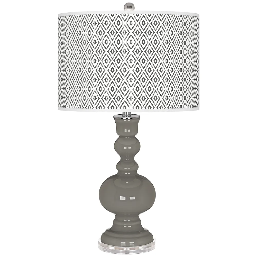 Gauntlet Gray Diamonds Apothecary Table Lamp