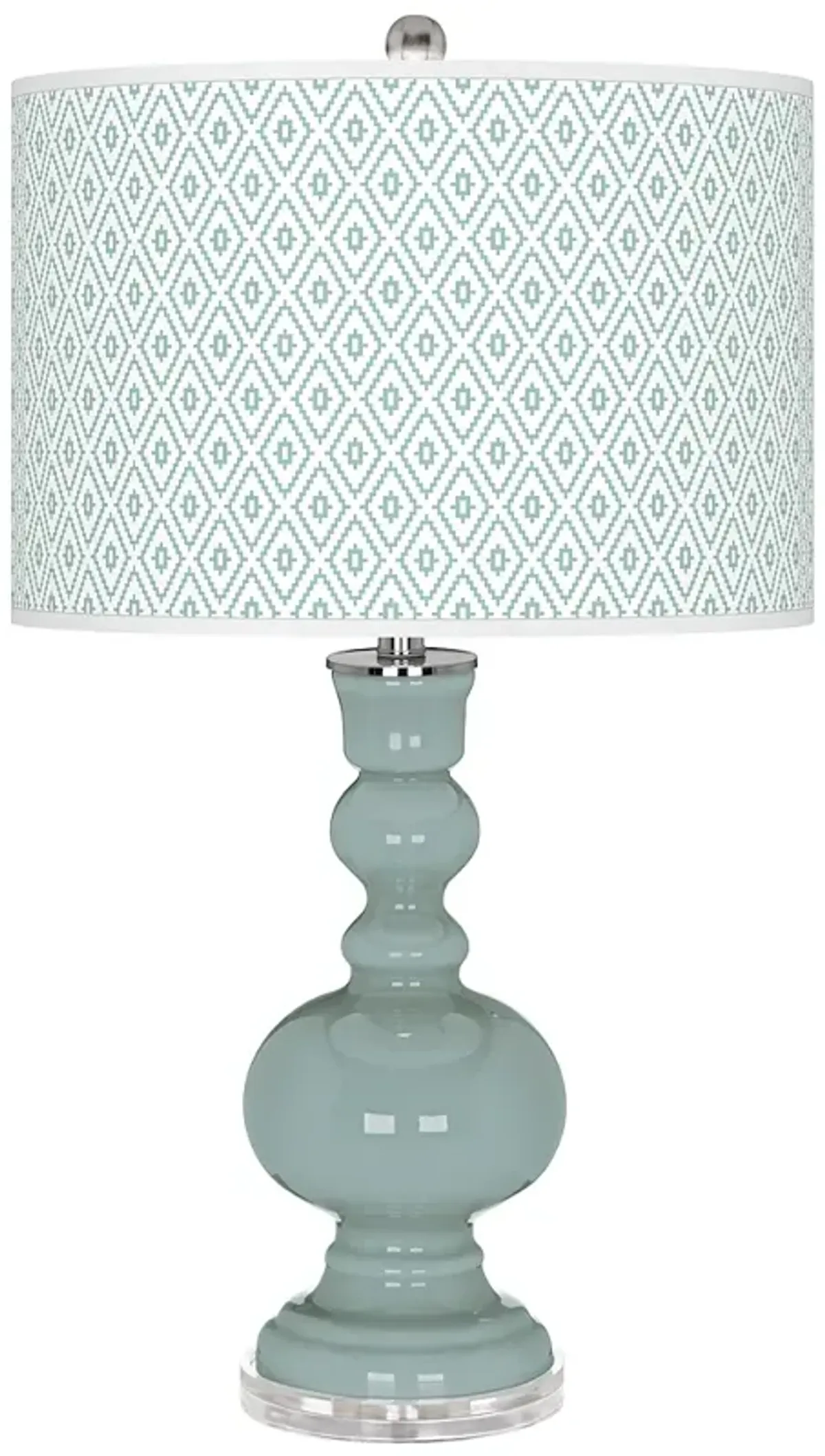 Aqua-Sphere Diamonds Apothecary Table Lamp