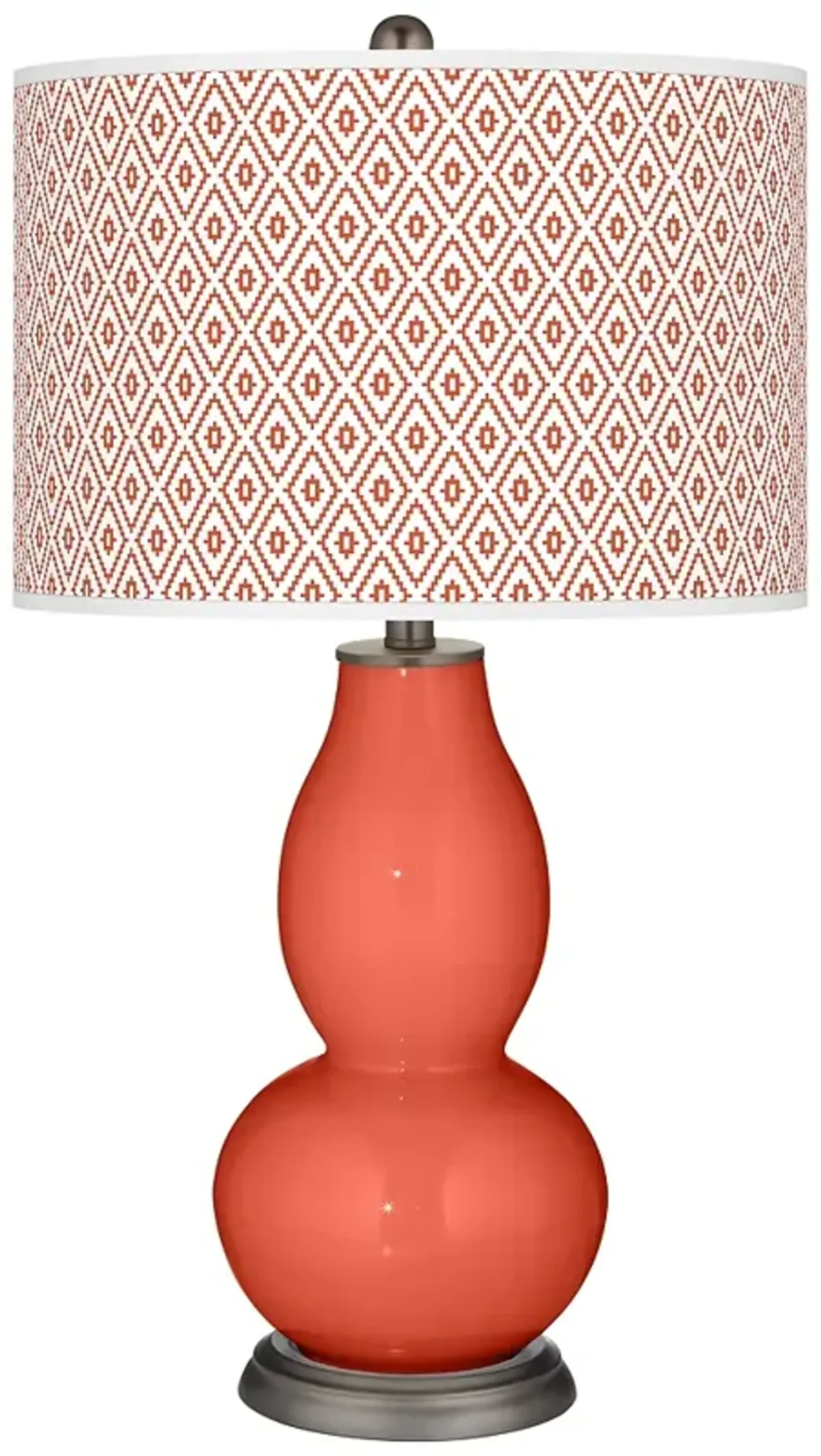 Koi Diamonds Double Gourd Table Lamp by Color Plus