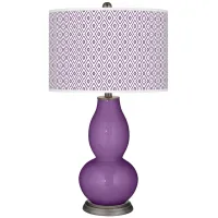 Passionate Purple Diamonds Double Gourd Table Lamp
