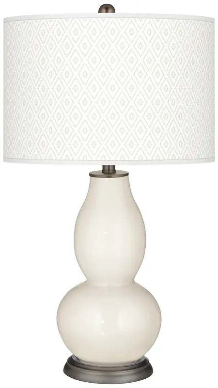 West Highland White Diamonds Double Gourd Table Lamp