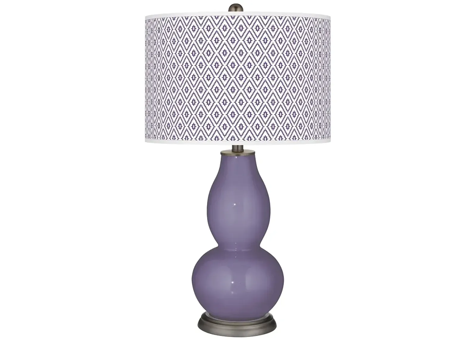 Purple Haze Diamonds Double Gourd Table Lamp