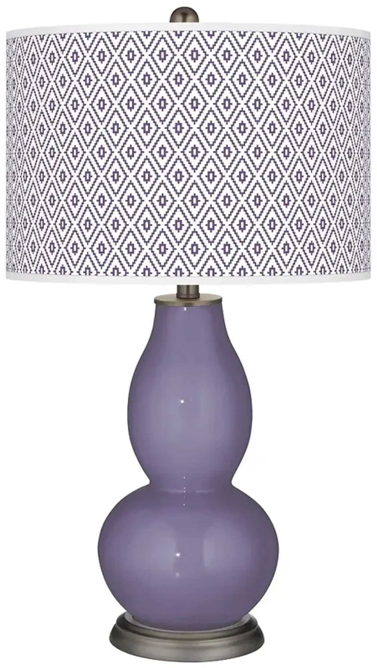 Purple Haze Diamonds Double Gourd Table Lamp