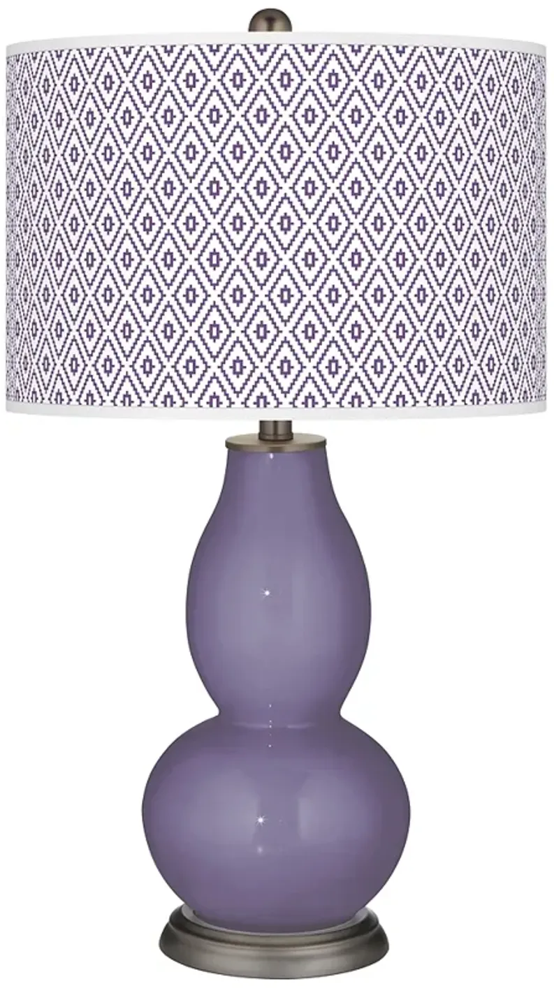 Purple Haze Diamonds Double Gourd Table Lamp