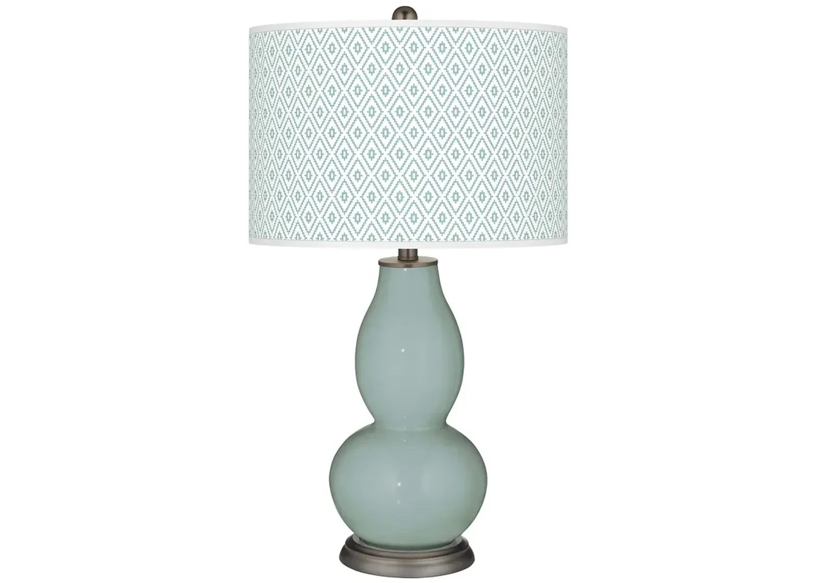 Aqua-Sphere Diamonds Double Gourd Table Lamp